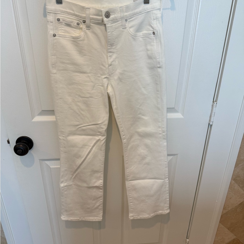 AYR The Pop White Jeans